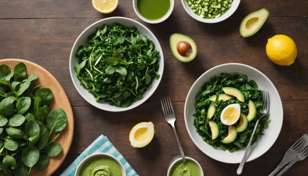 Nutrition équilibrée et super-aliments verts